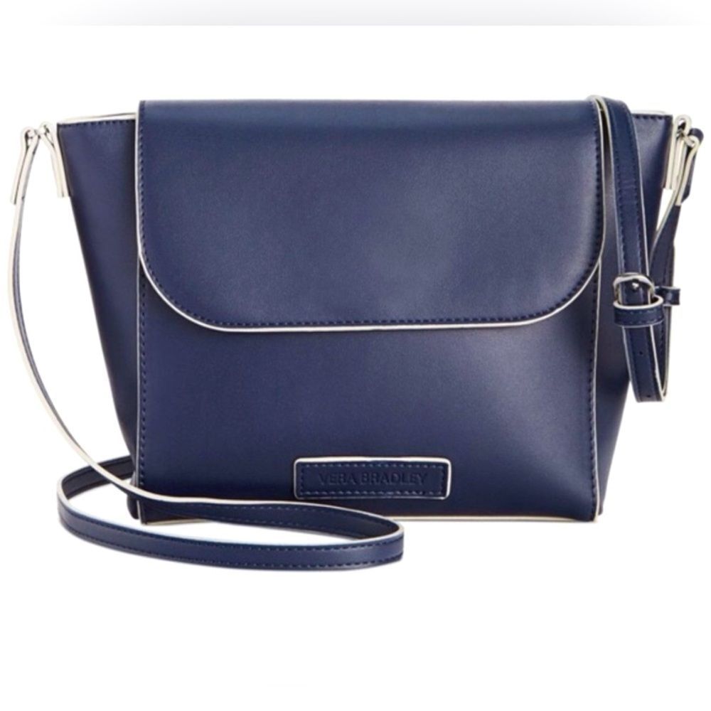 Vera Bradley | faux leather flap crossbody bag